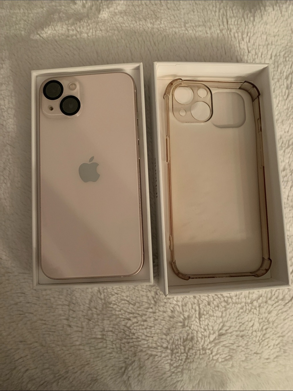 Light Pink iPhone 13 + Case